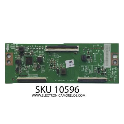 T-CON ORIGINAL PARA TV HISENSE / NUMERO DE PARTE 315118 / RSAG7.820.10595/ROH VER.B / PANEL HD500Y3U53-T0L8/S1/FJ/GM/ROH / DISPLAY T500QVN04.1 / MODELO 50U6H	